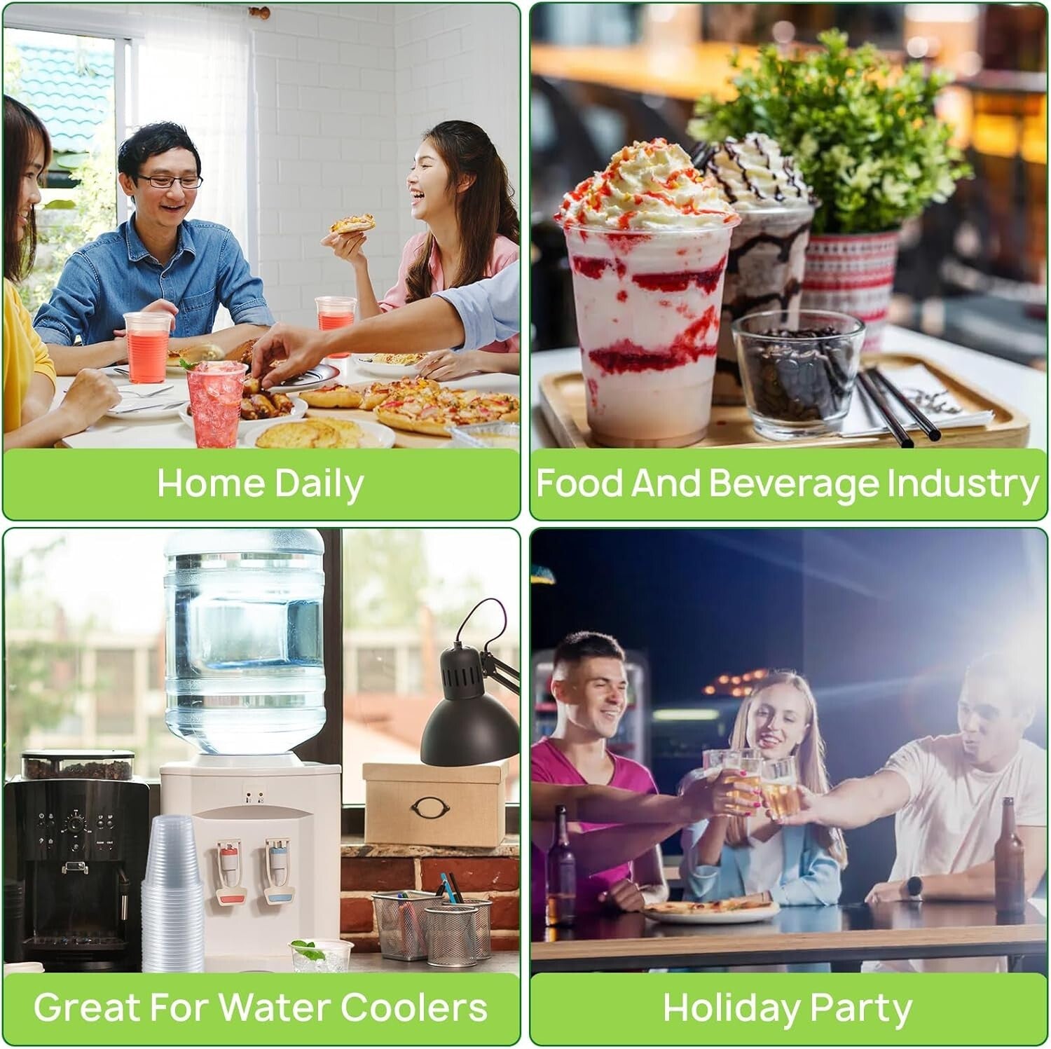 12 OZ BPA-Free Clear Plastic Cups - 2000 Pack for Effortless Party Serving