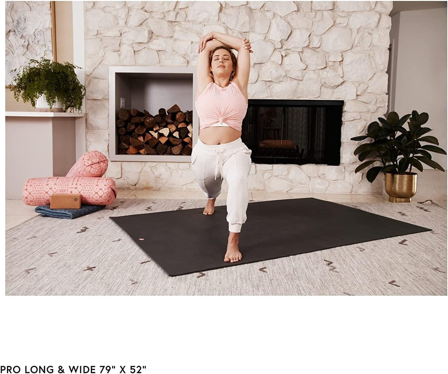 Extra Grip Yoga Mat - 6mm Dense Cushioning for Home Studio Workout Excellence