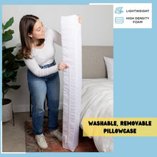 Load image into Gallery viewer, Machine Washable Bed Wedge Pillow with Side Pockets - Comfort &amp; Convenience