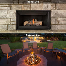 Load image into Gallery viewer, Versatile Ceramic Gas Logs - Safe 10-Piece Set for Indoor and Outdoor Fireplaces