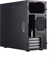Load image into Gallery viewer, Brushed Aluminum Mini Tower Case with Vertical Storage Solution for PCs
