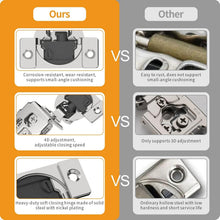Load image into Gallery viewer, Durable 50 Pack 1-3/8" Satin Nickel Soft Close Cabinet Hinges &amp; Accessories