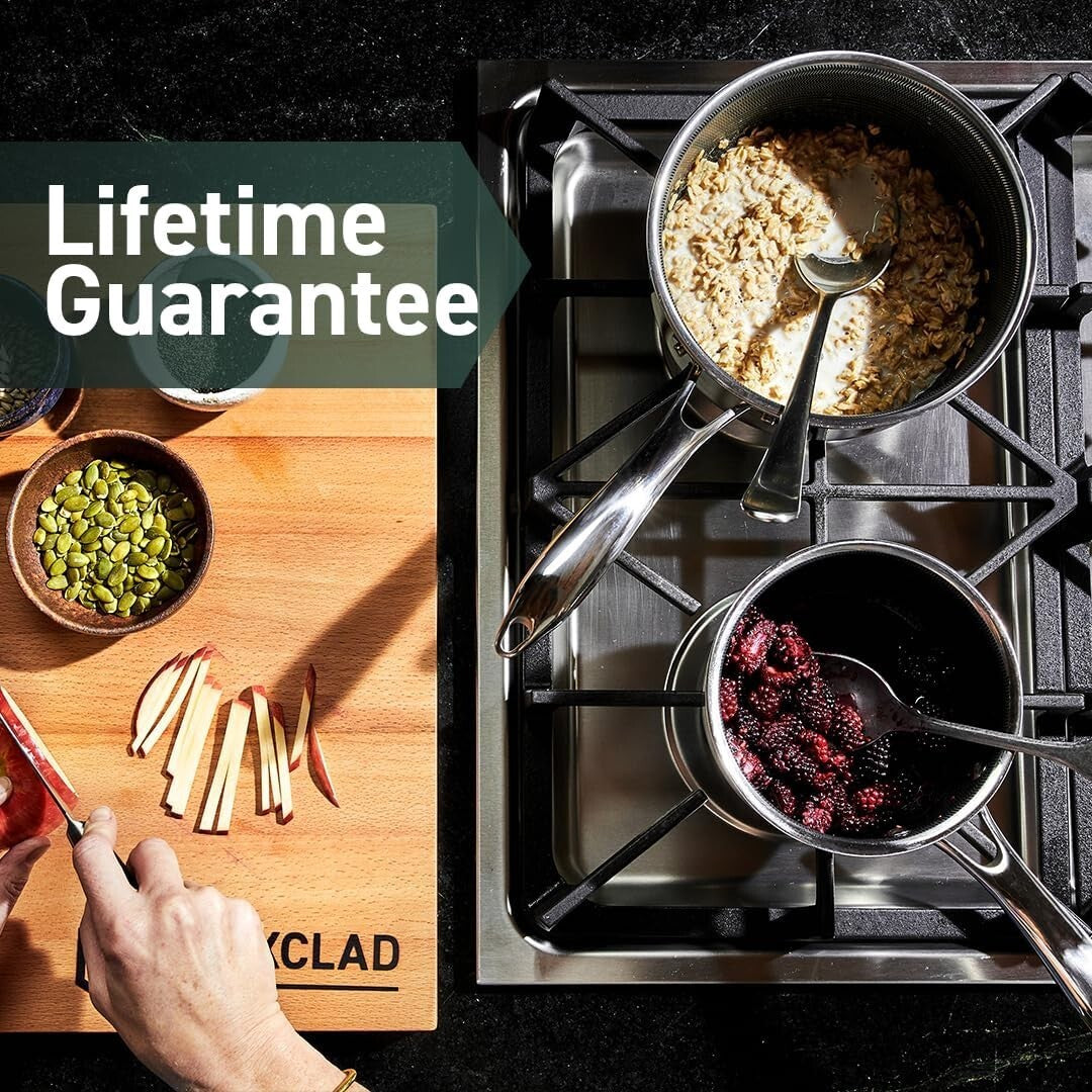 Elegant 1-Quart Nonstick Saucepan with Tempered Lid - Ideal for Small Servings