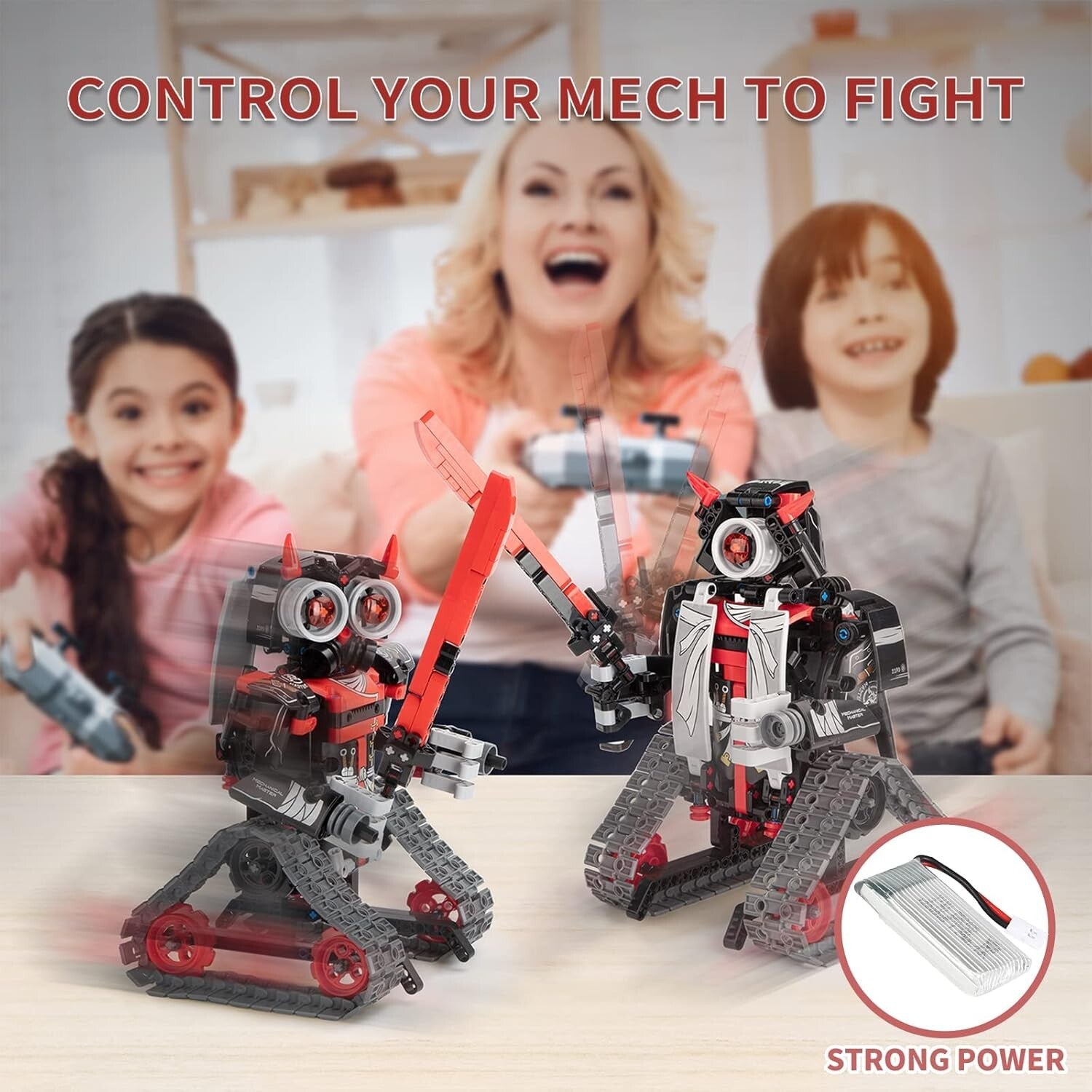 Educational 5-In-1 RC Robot Kit: Samurai & Ninja Building Blocks for Ages 6-12