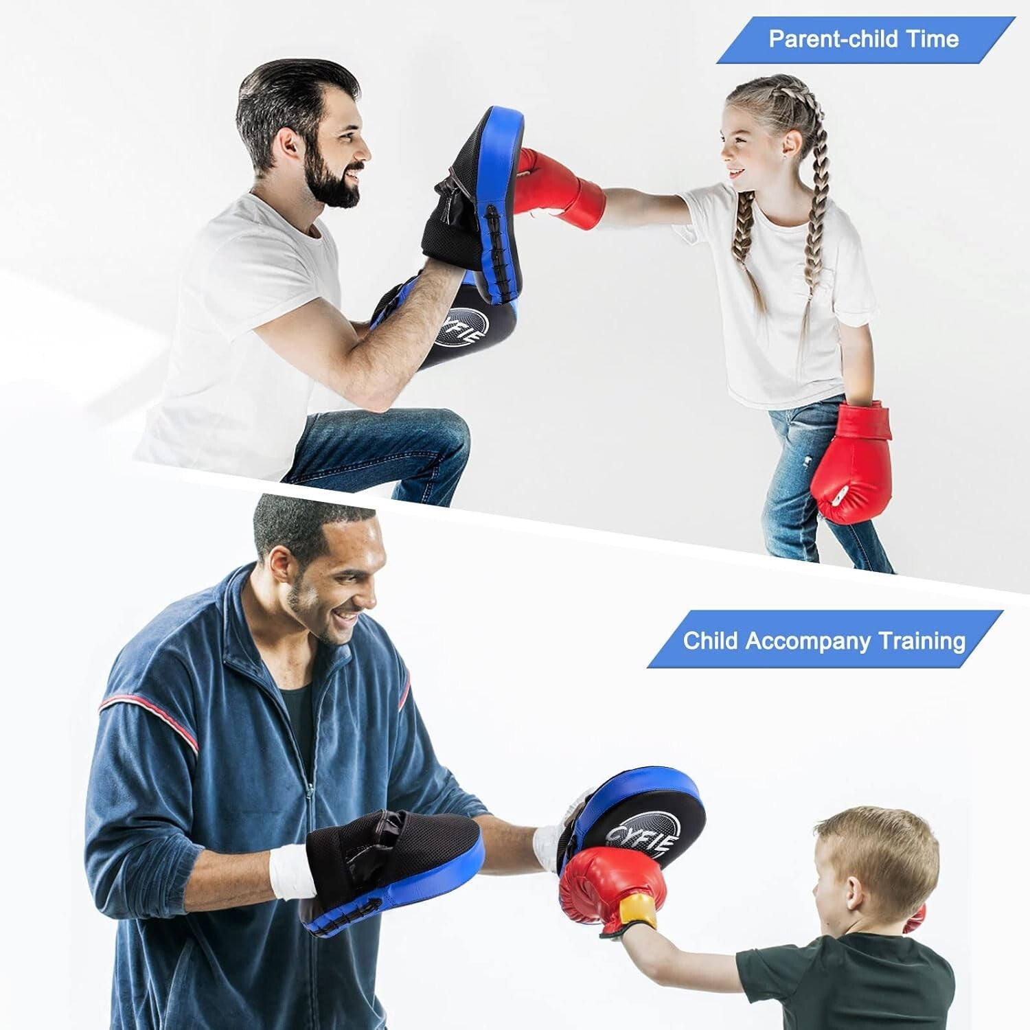 2-in-1 Boxing Mitts and Pads Set for Kids - Perfect for Martial Arts Training