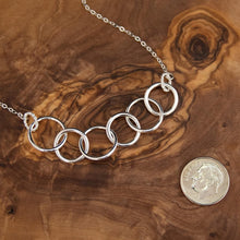 Load image into Gallery viewer, Timeless 925 Sterling Silver Necklace with Unique Six Circles for 60th Birthdays