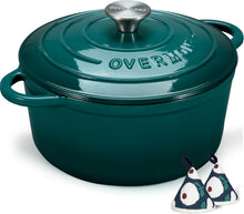 Load image into Gallery viewer, Exceptional Heat Mastery: 7QT Enameled Dutch Oven with Cookbook &amp; Lid Included