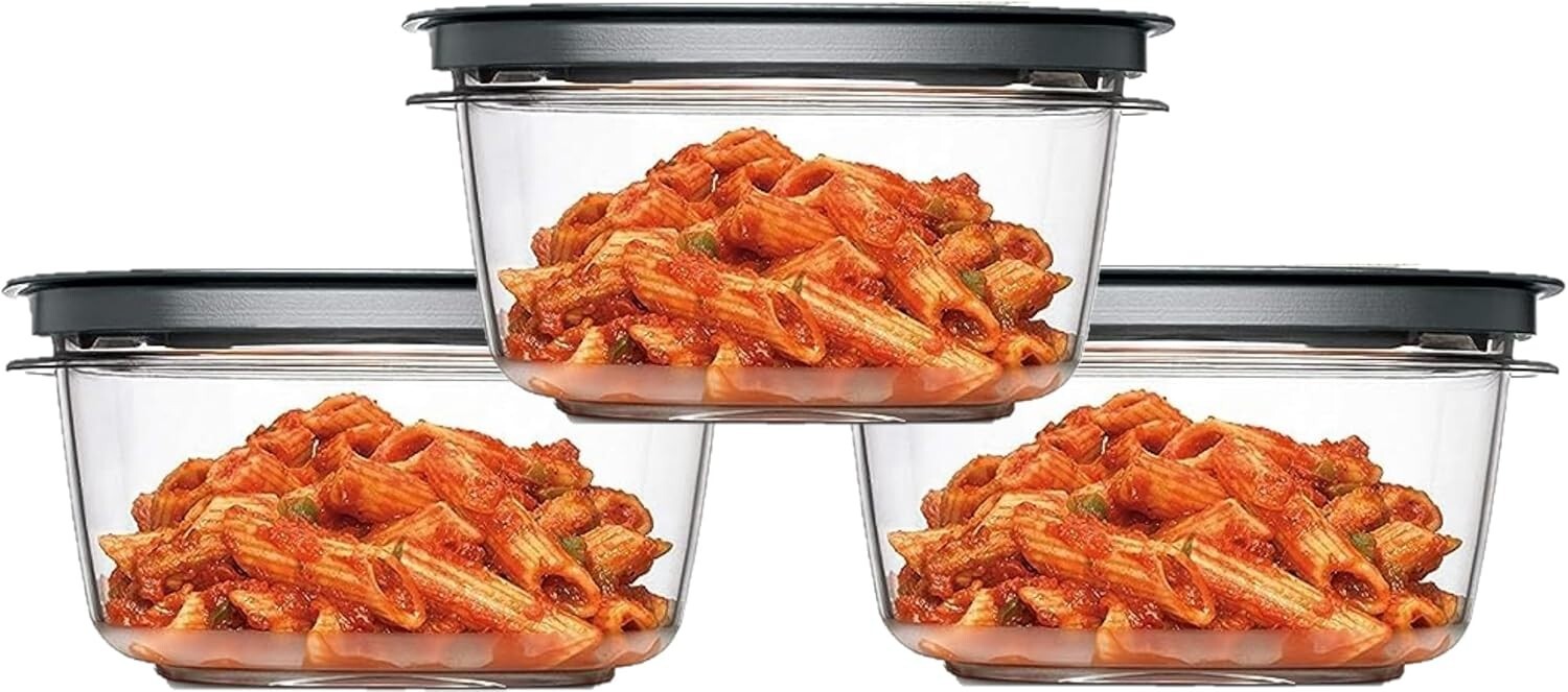Rubbermaid Premier 5-Cup BPA-Free Food Storage Set - 3 Stackable Containers