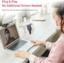 Load image into Gallery viewer, Full HD 1080P Webcam with Built-in Microphone &amp; Auto Focus - For PC/Mac Use
