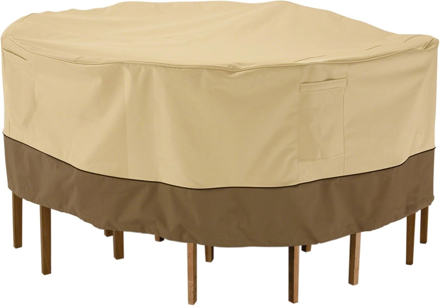 Veranda 60 Inch Round Table Cover - Stylish Protection Against Weather Elements