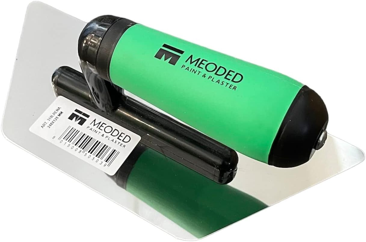 Stainless Steel Venetian Plaster Tool - Trapezoid Trowel for Pro Finish 9.4x4.7