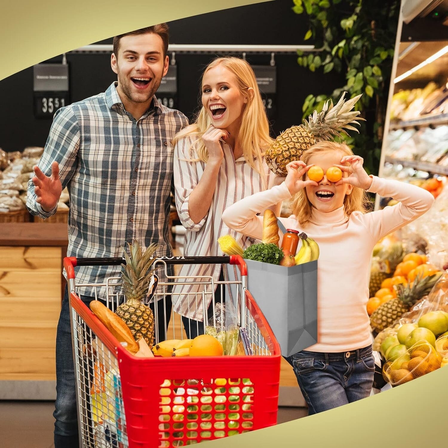 Foldable & Lightweight Non-Woven Tote Bags - 100 Pack for Gifts and Storage