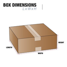 Load image into Gallery viewer, Kraft Corrugated 18x10x4 Boxes, 25 Pack - Eco-Friendly &amp; Strong Storage Solution