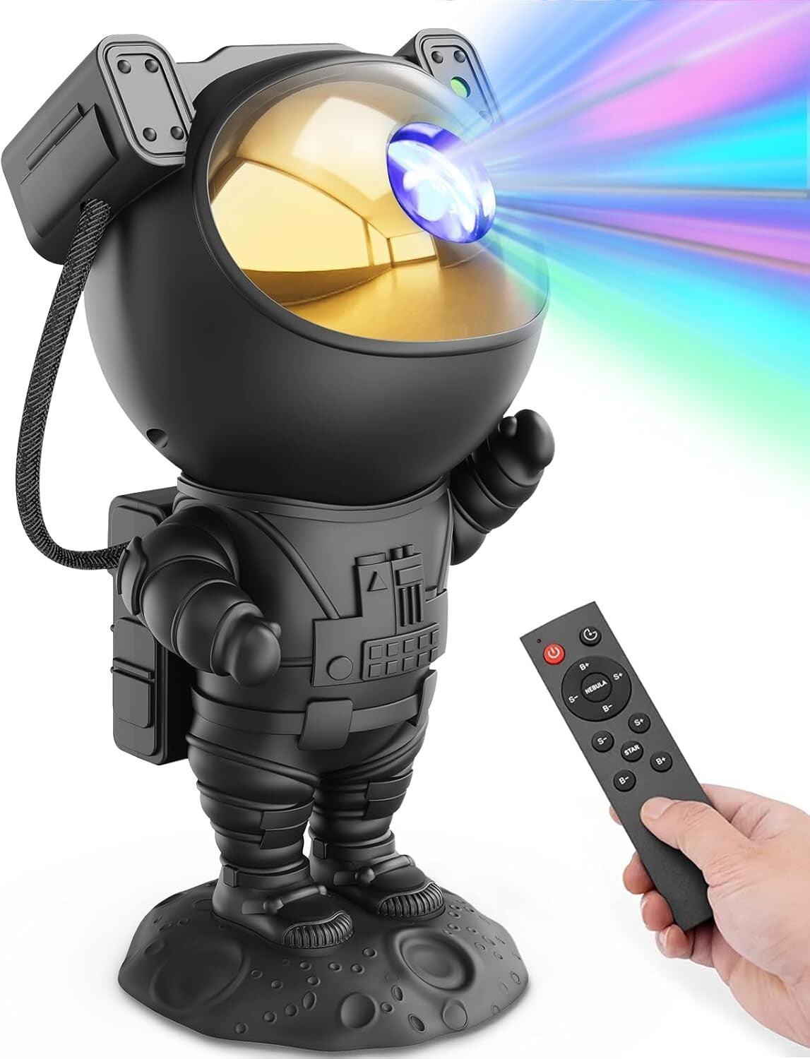 Astronaut Star Projector Night Light with 9 Nebula Effects and Remote Control