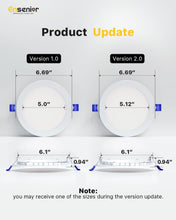 Load image into Gallery viewer, Energy-Efficient 6 Inch LED Recessed Lighting - 1050LM - ETL Certified Set