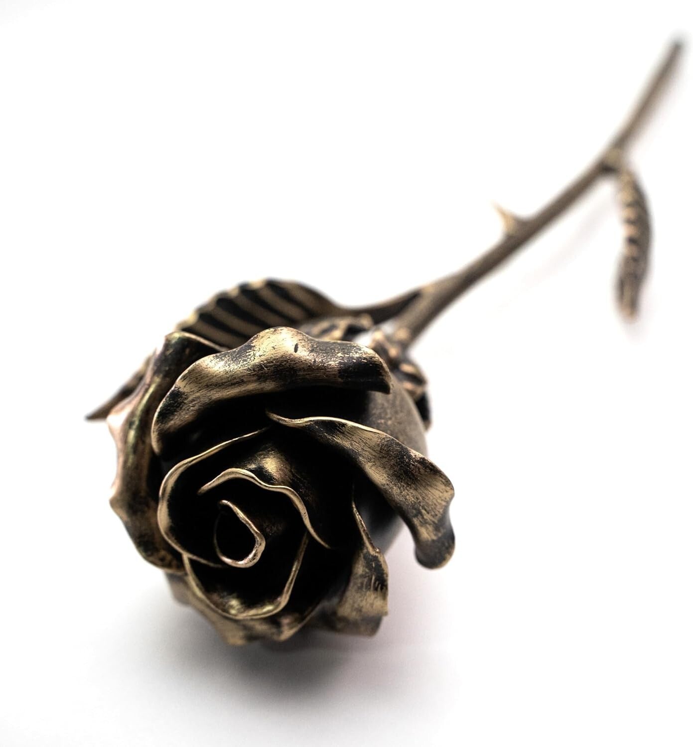 Elegant Handcrafted Bronze Rose - Perfect for Valentine’s Day and Weddings