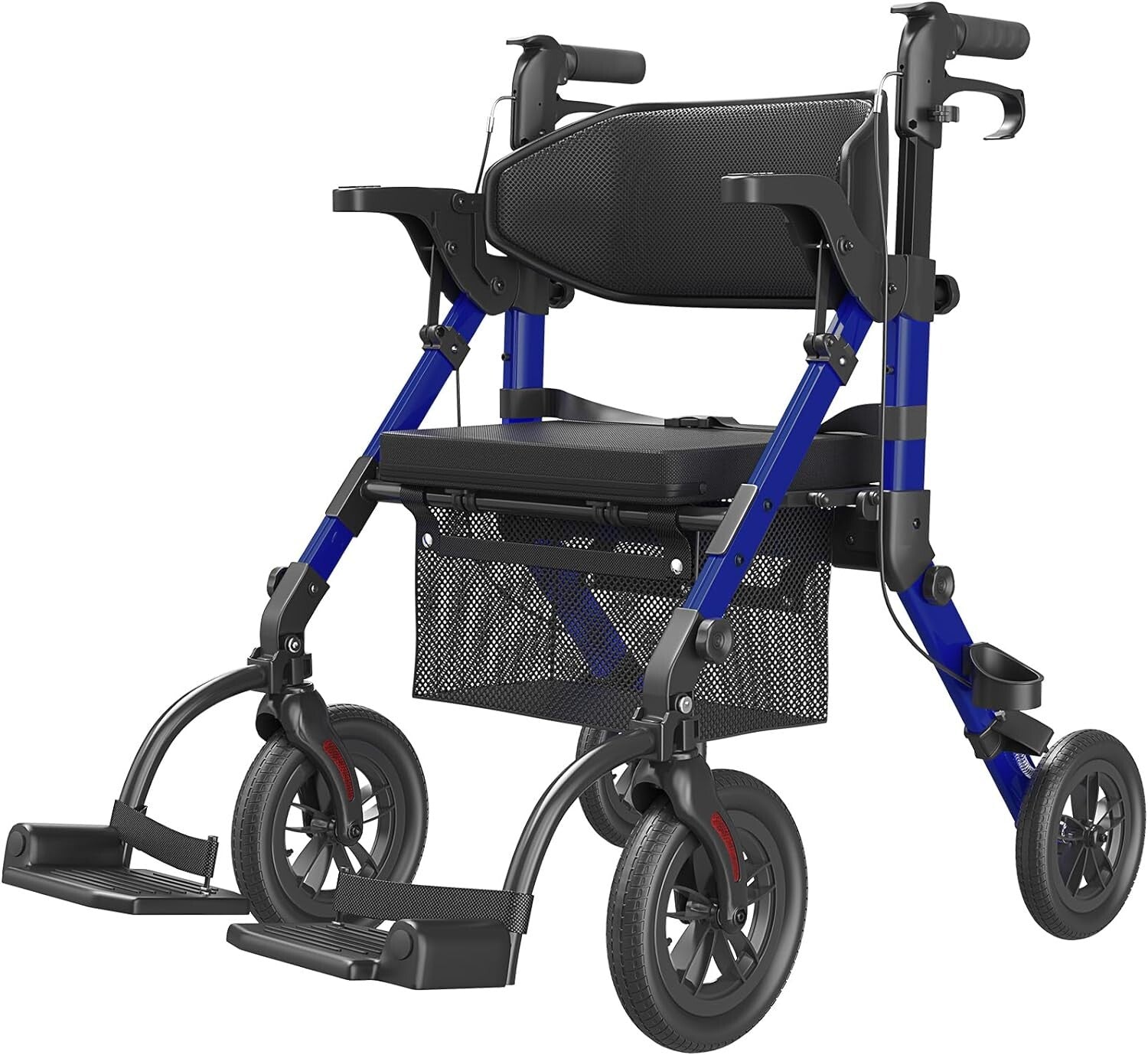 Premium Walker Wheelchair Combo with Enhanced Cushion and Adjustable Features