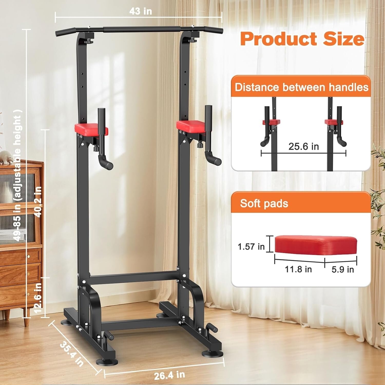 Multi-Functional Power Tower with Weight Support for Family-Friendly Training