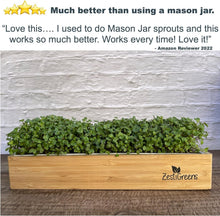 Load image into Gallery viewer, Stylish Microgreens Growing Kit with Natural Wood Finish - Perfect for Beginners