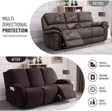 Load image into Gallery viewer, Elegant Stretch Recliner Sofa Covers with Jacquard Pattern - Dark Coffee