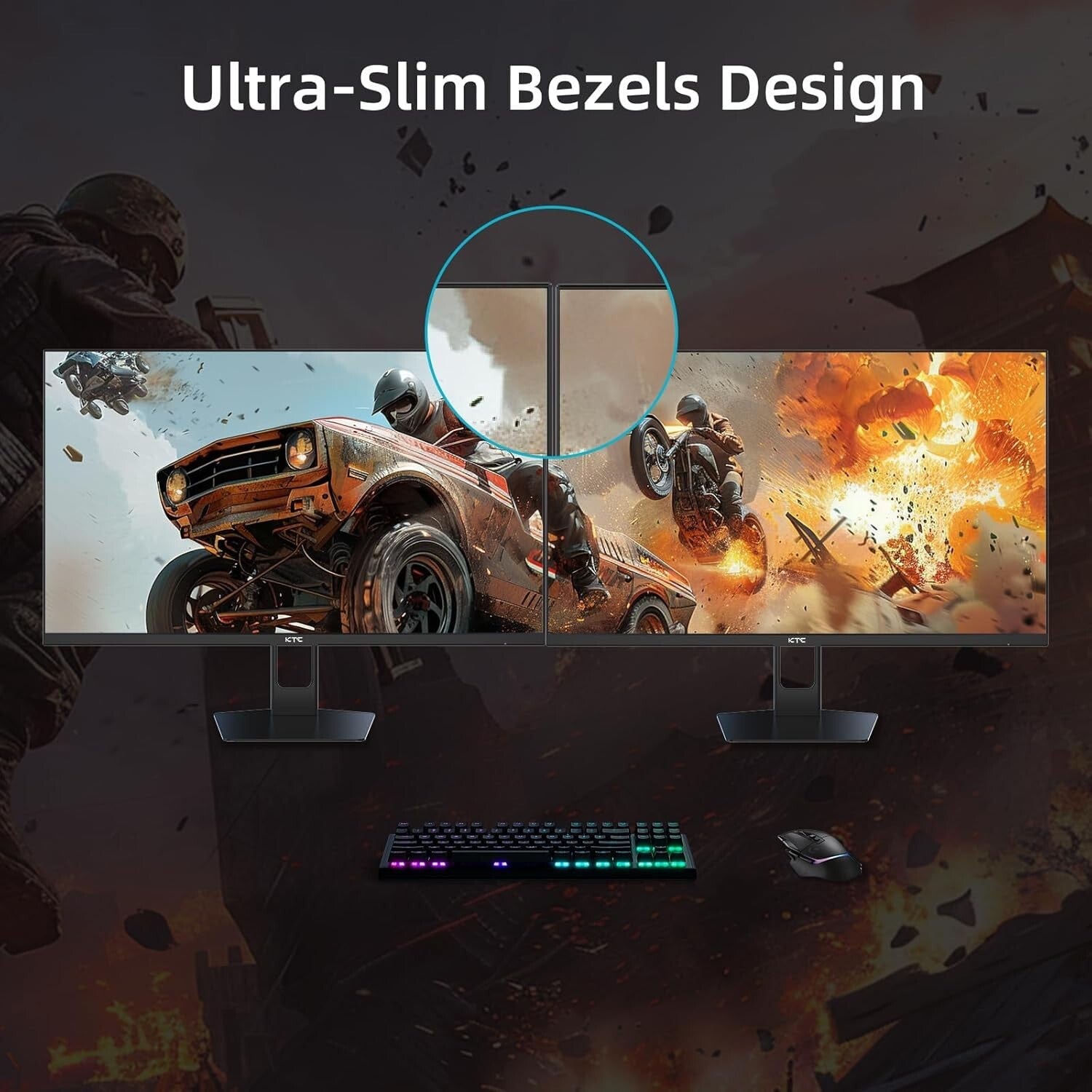 Seamless Gaming with 27" 180Hz QHD Monitor, 1ms, Multiple Connectivity Options