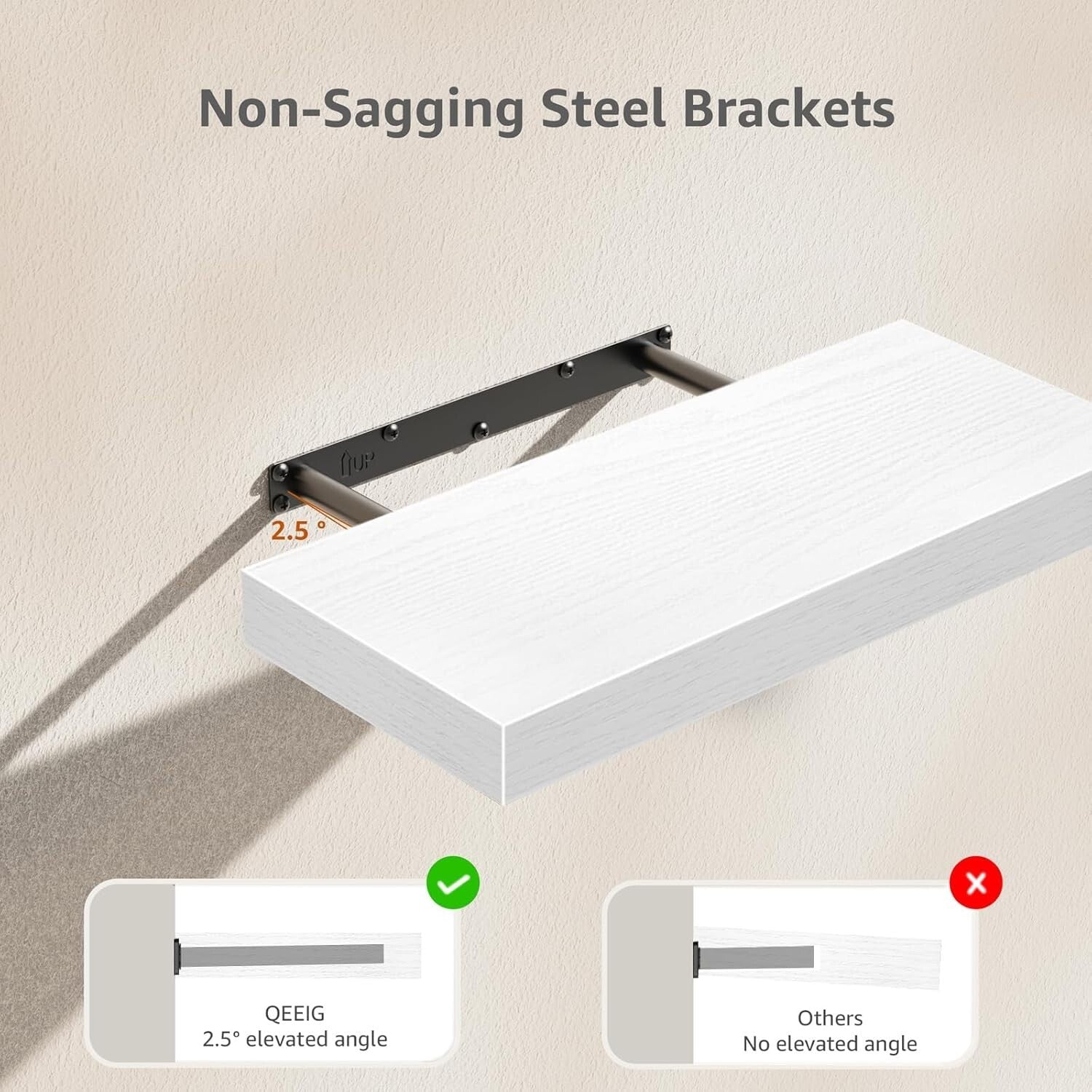 Farmhouse Floating Bathroom Shelves Set of 3 - Over Toilet Storage Solution