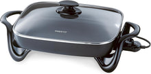 Load image into Gallery viewer, Versatile 16-Inch Electric Skillet with PFAS Free Nonstick Surface &amp; Glass Lid