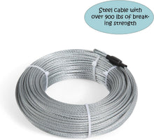 Load image into Gallery viewer, Quality 100ft Aerial Dog Run with Aluminum Slider - Best for Outdoor Adventures