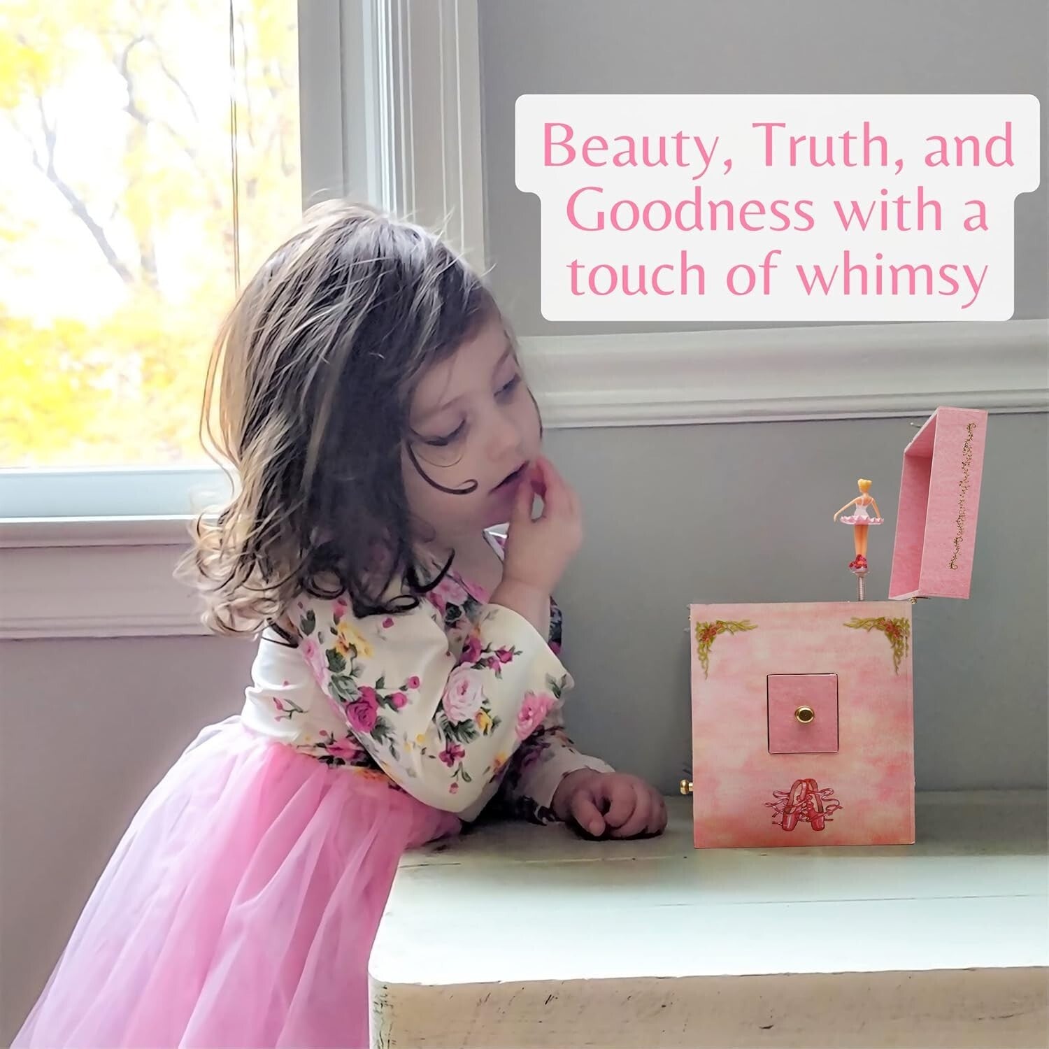 Magical Musical Jewelry Box with 4 Drawers and Ballerina Figurine - Gift Ready
