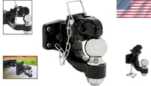 Load image into Gallery viewer, Professional 8 Ton Combination Hitch - Effortless Towing with Adjustable Height