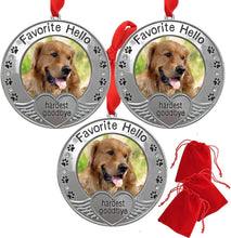 Load image into Gallery viewer, Heartfelt Pet Remembrance Ornaments with Photo Frame - Gift Bag Included