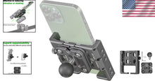 Load image into Gallery viewer, Lightweight Motorcycle Phone Holder with Shock Absorption for 5.5-7" Smartphones
