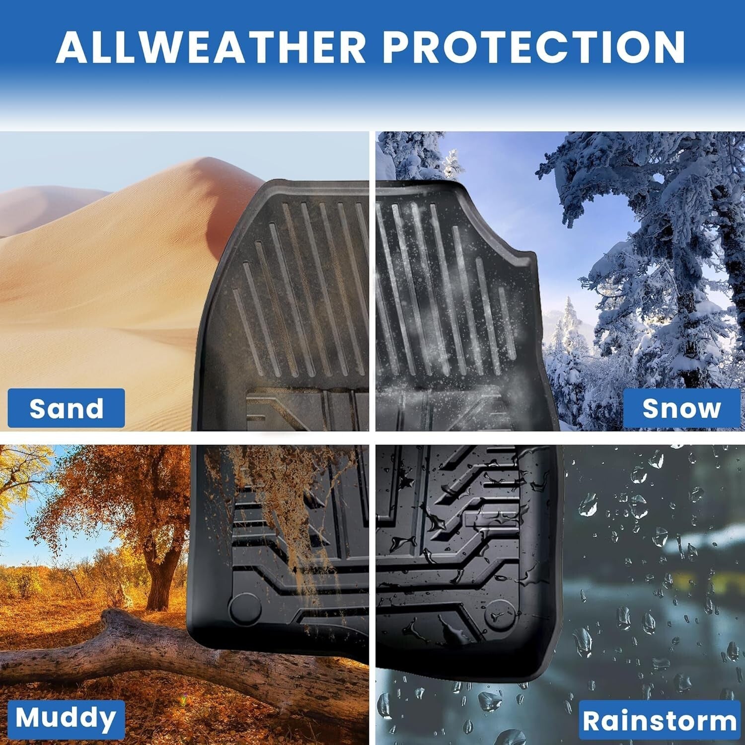 Eco-Friendly TPE Floor Liners for 2017-2022 CR-V: Ultimate Protection & Comfort