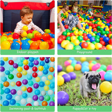 Load image into Gallery viewer, Colorful 200-Count Plastic Balls for Ball Pits and Play Tents - Non-Toxic