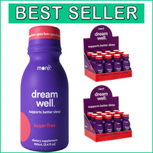 Load image into Gallery viewer, Guava Flavored Dream Well Sleep Aid: 5MG Melatonin, Vegan &amp; Natural - 24 Bottles