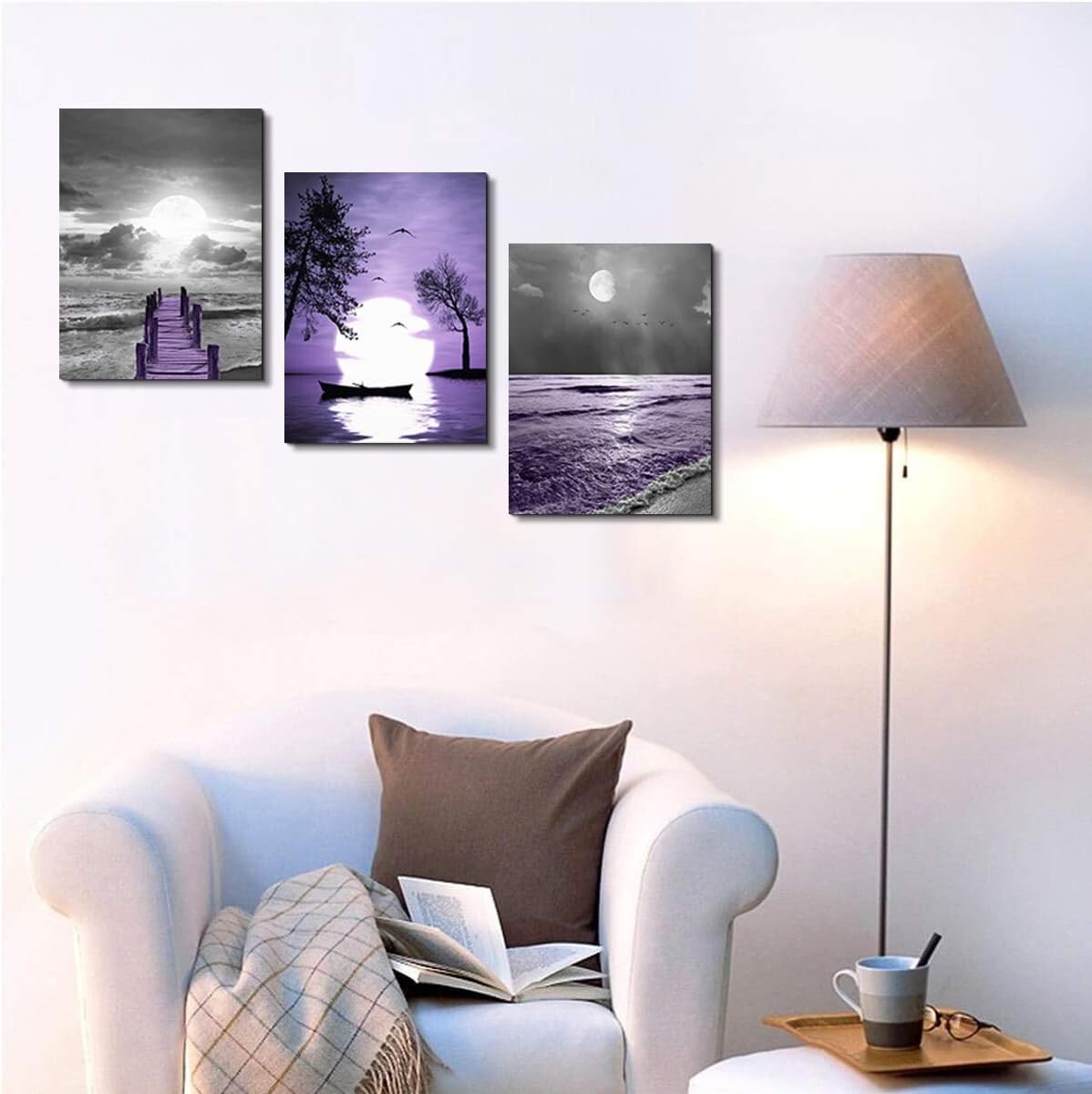 Captivating Black and White Sunflower Canvas Art - Ideal Home Decoration Set