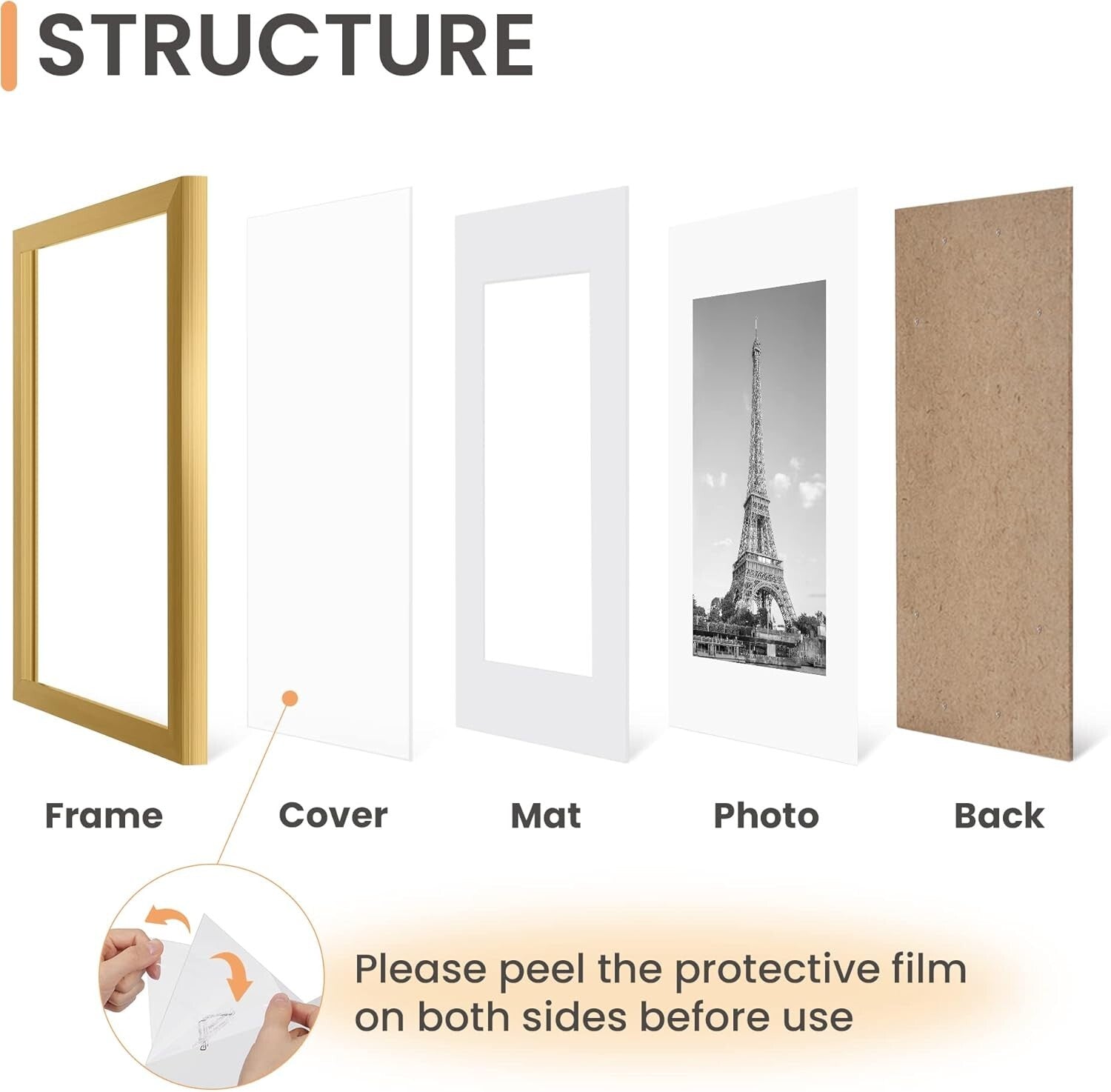 Classic Gold 16x20 Picture Frames Set - Perfect for Gifts & Home Decor