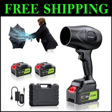 Load image into Gallery viewer, Lightweight Cordless Leaf Blower - 500000RPM Power with Batteries &amp; Charger