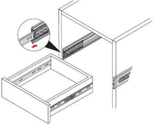 Load image into Gallery viewer, 14-Inch Full Extension Drawer Slides - Stainless Steel, Noise-Free Glide