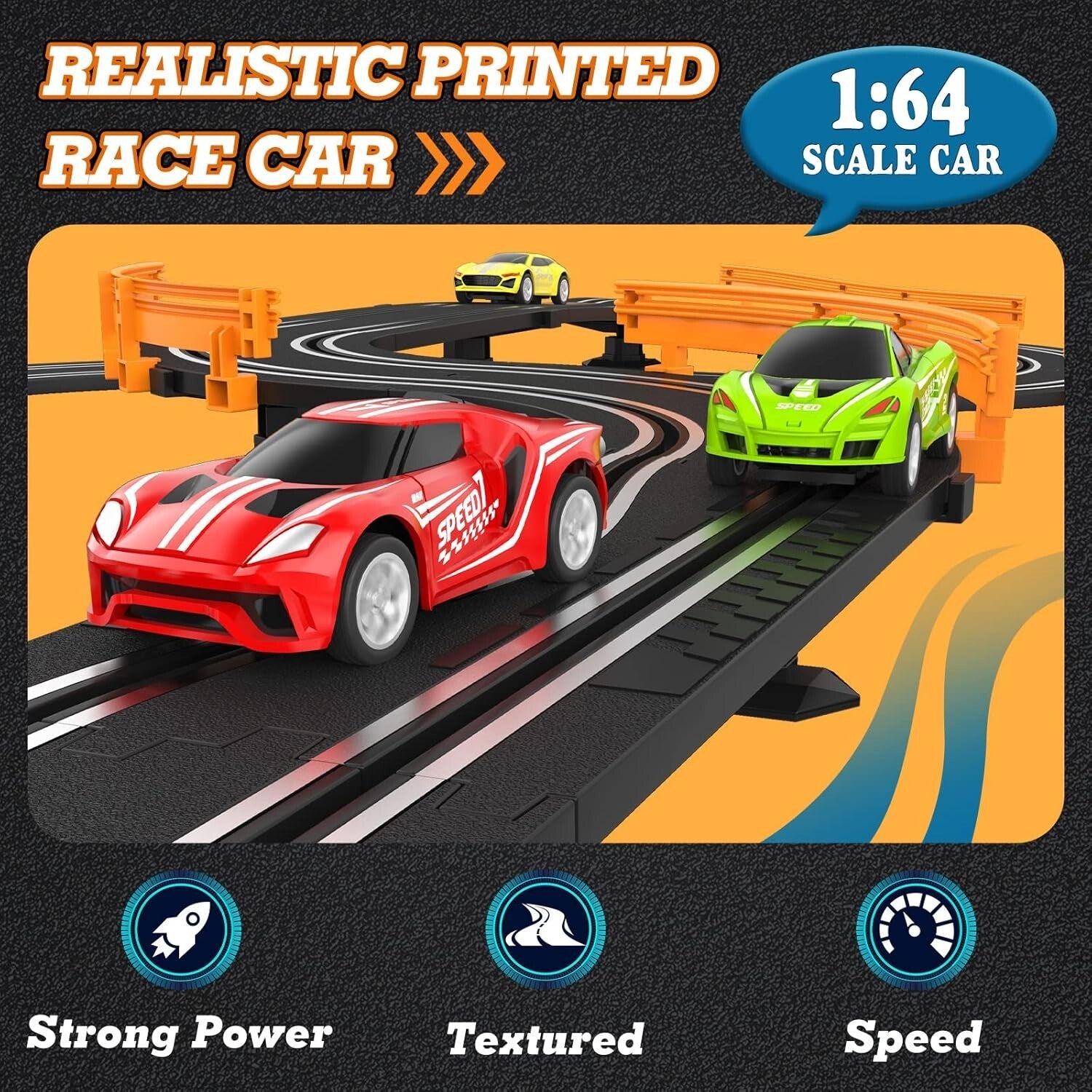 Dual Racing Slot Car Set with Remote Controls and Fast Cars – Fun for All Ages!