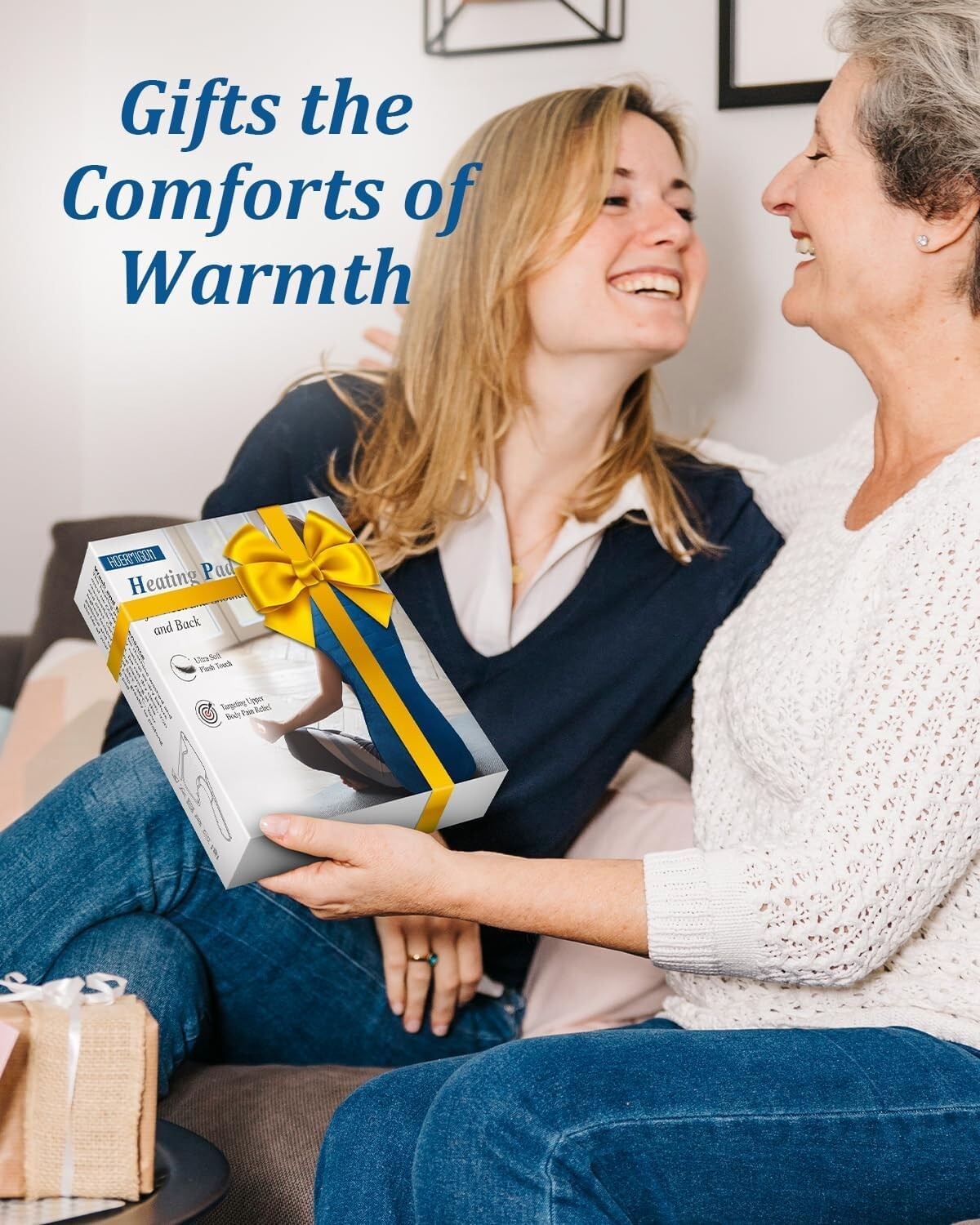 6 Heat Settings & Plush Weighted Heating Pad - Perfect for Ultimate Relaxation