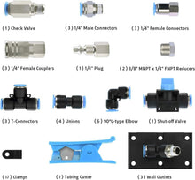 Load image into Gallery viewer, High-Pressure 200PSI Air Line Kit - 60ft Nylon Tubing &amp; 49 Accessories Included