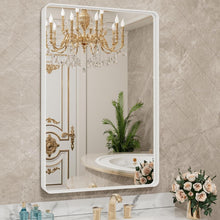Load image into Gallery viewer, Large 24x36 Brushed Finish Aluminum Bathroom Mirror - Horizontal/Vertical Mount