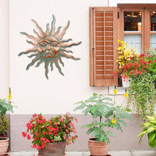 Load image into Gallery viewer, Lightweight 30-Inch Decorative Metal Sun - Easy Install for Indoor &amp; Outdoor Use
