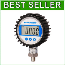 Load image into Gallery viewer, Digital Pressure Gauge - 3-1/8" Dial, 0-300psi, Stainless Steel, IP54 Protection