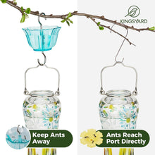 Load image into Gallery viewer, Hanging Glass Hummingbird Feeders - Gold Award Winning Design &amp; Flavor Saver