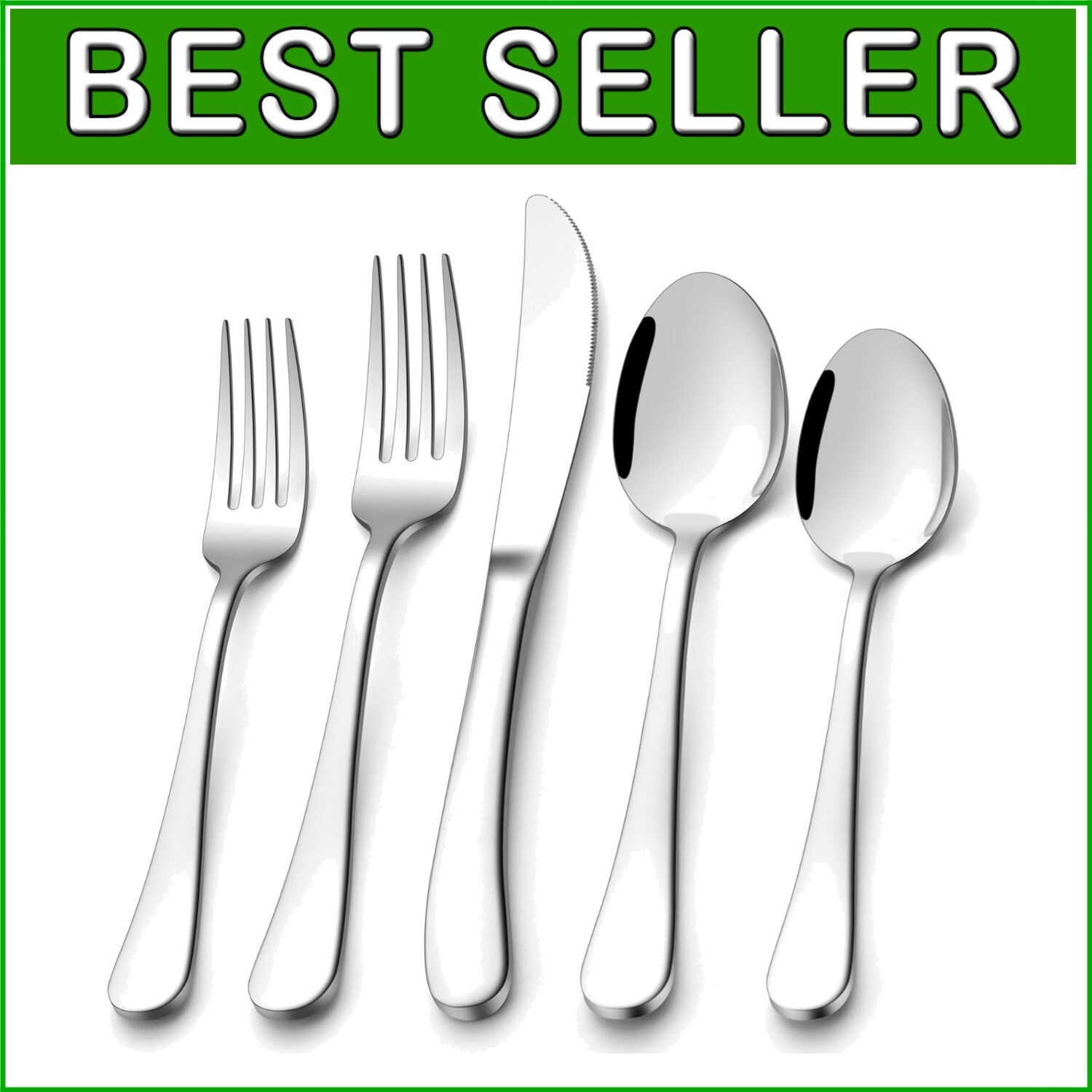 Elegant 60-Piece Cutlery Set - Heavyweight Stainless Steel for Dining Excellence
