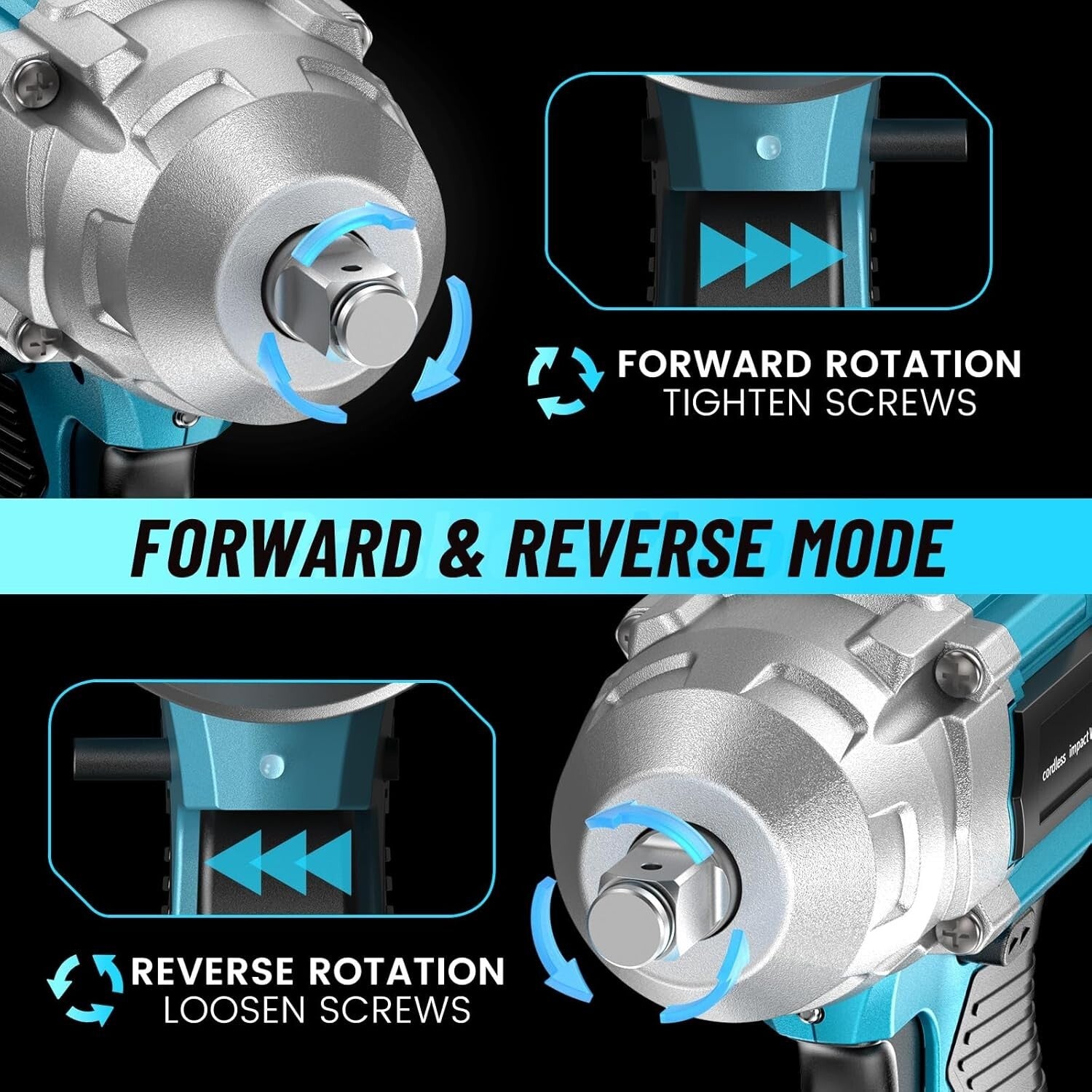 479 Ft-lbs Cordless Impact Wrench - Complete Set with Sockets & Charger Included