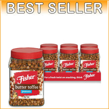 Load image into Gallery viewer, Nutritious Butter Toffee Peanuts - 6 x 42 Oz Canisters, 5g Protein, 0g Trans Fat