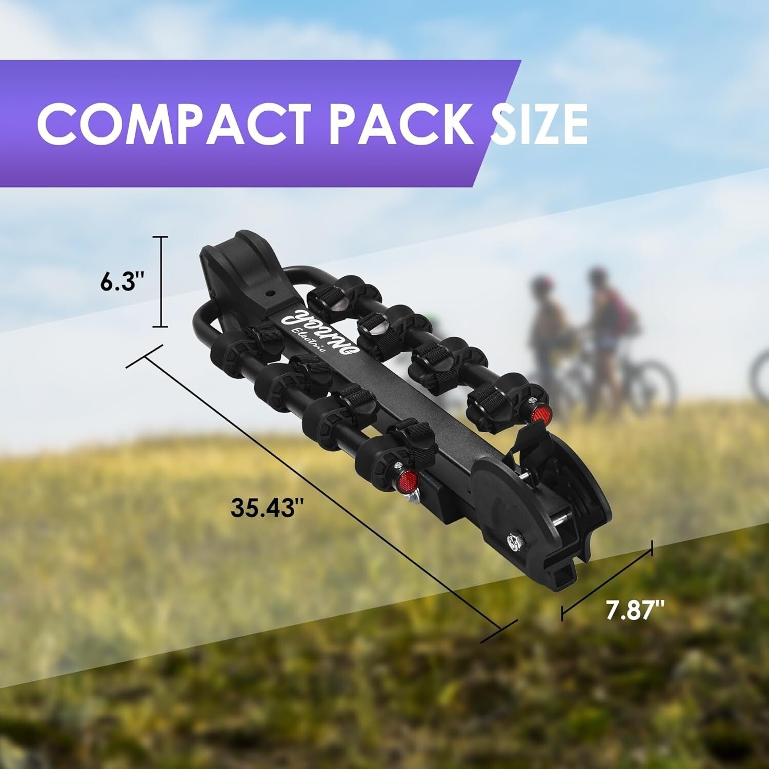 4-Bike Tilting Hitch Carrier with Convenient Pedal - For All Your Adventures